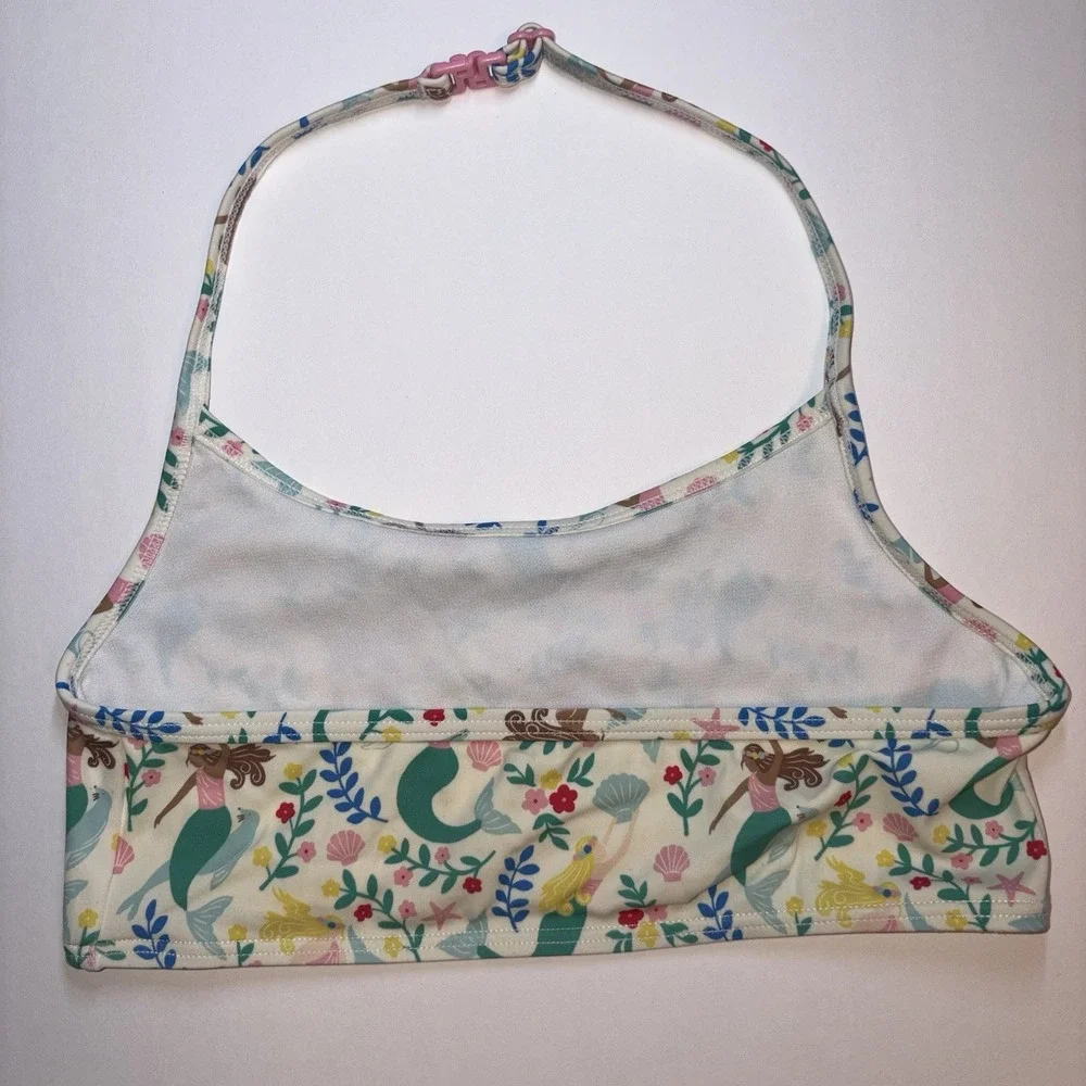 Mini Boden Mermaid Halter Swimsuit Top Only - girls 9-10y